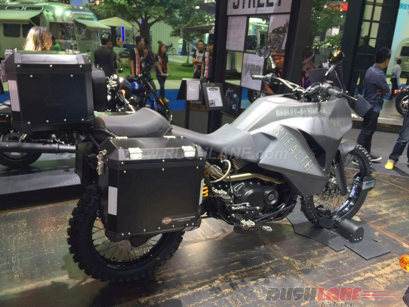 Illustration for article titled The Harley-Davidson 750 Stealth Concept Is An Honest-To-God Harley Adventure Bike